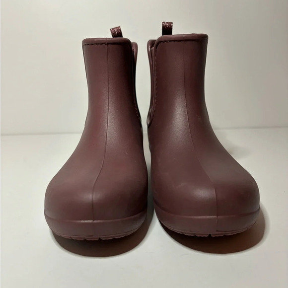 Crocs Women’s Size 6 Freesail Chelsea Rain Ankle Boots Dual Comfort Purple - Picture 4 of 8